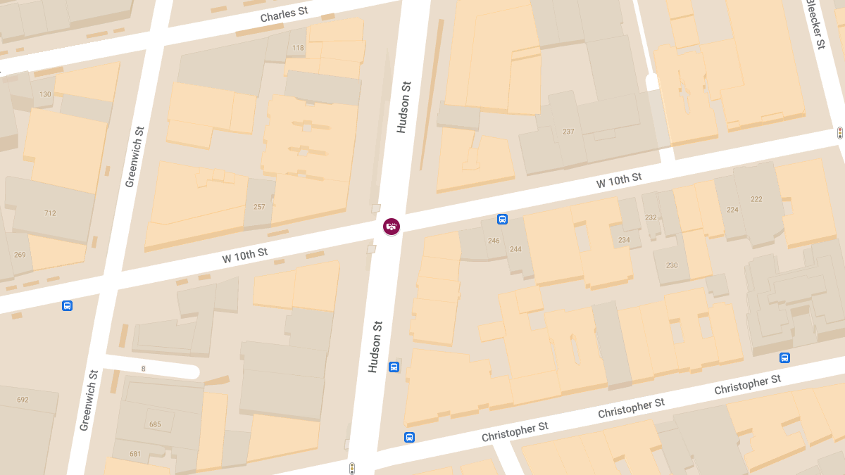 Two-Vehicle Collision at W 10th St & Hudson St