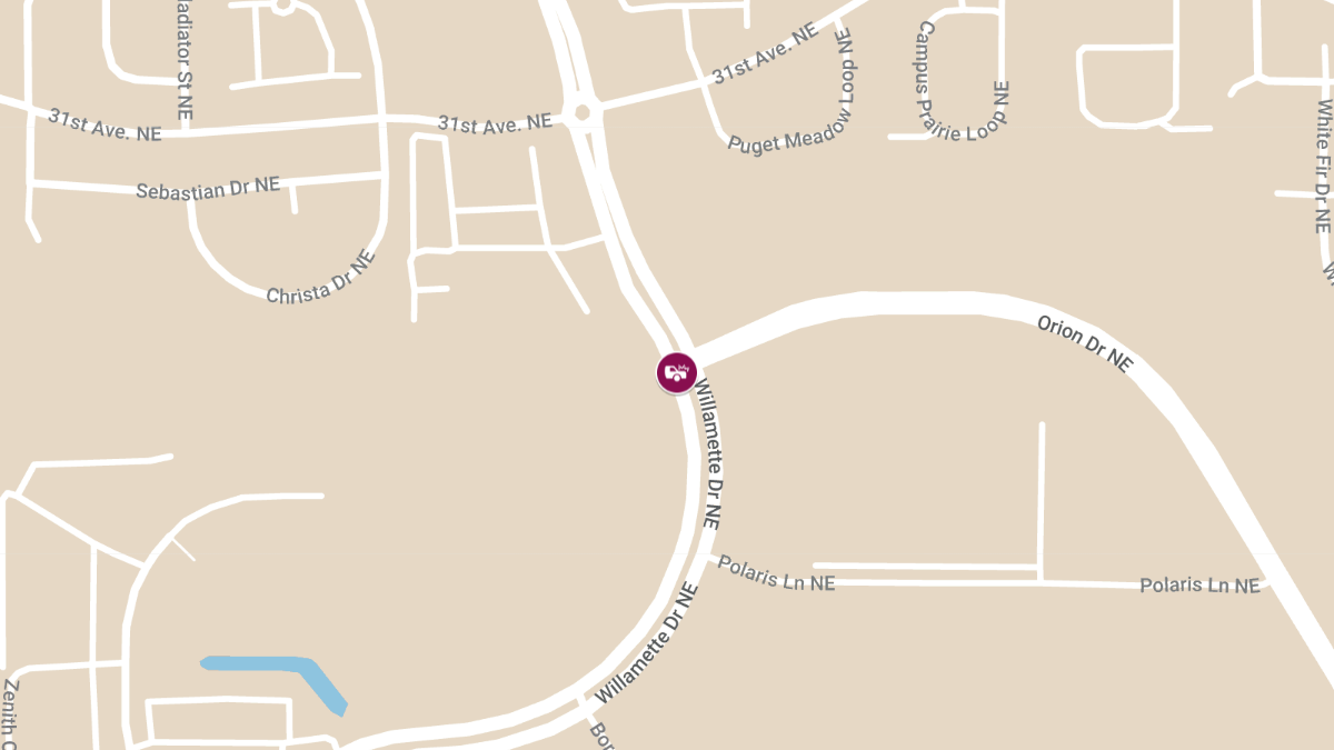 Two-Vehicle Collision at Willamette Dr NE & Orion Dr NE