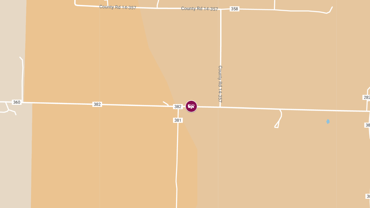 Two-Vehicle Collision on County Rd 382 Leaves One Injured