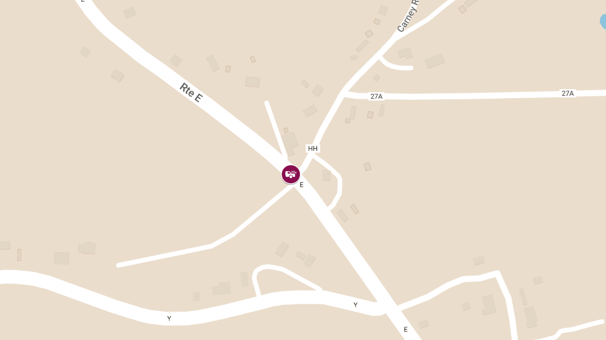 Two-Vehicle Collision on Rte H at Rte HH Leaves One Injured