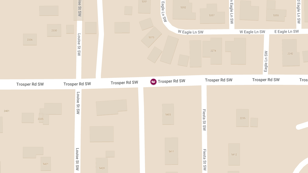 Two-Vehicle Collision with Airbag Deployment on Trosper Rd SW