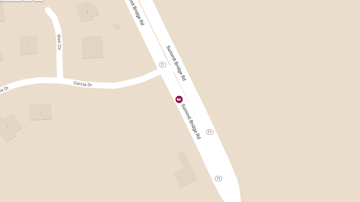 Two-Vehicle Collision with Entrapment on Summit Bridge Rd