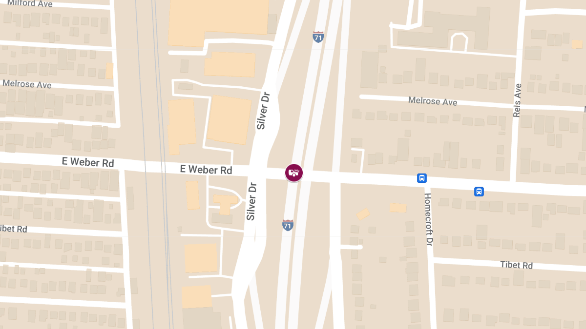 Two-Vehicle Collision with Injuries at E Weber Rd & I-71 S