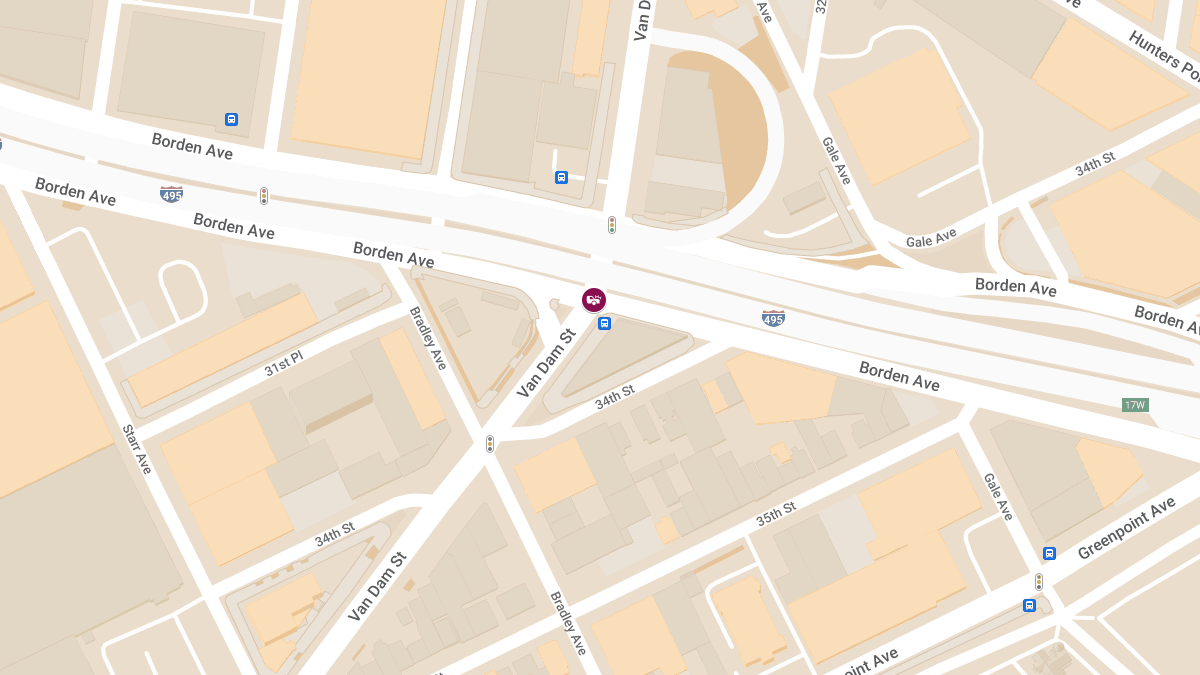 Two-Vehicle Collision with Injuries at Van Dam St & Borden Ave