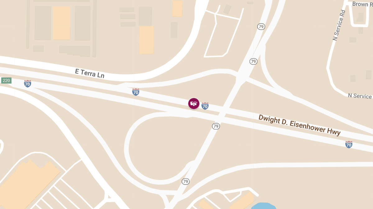 Two-Vehicle Crash With Injuries on Eastbound I-70 Near Missouri 79