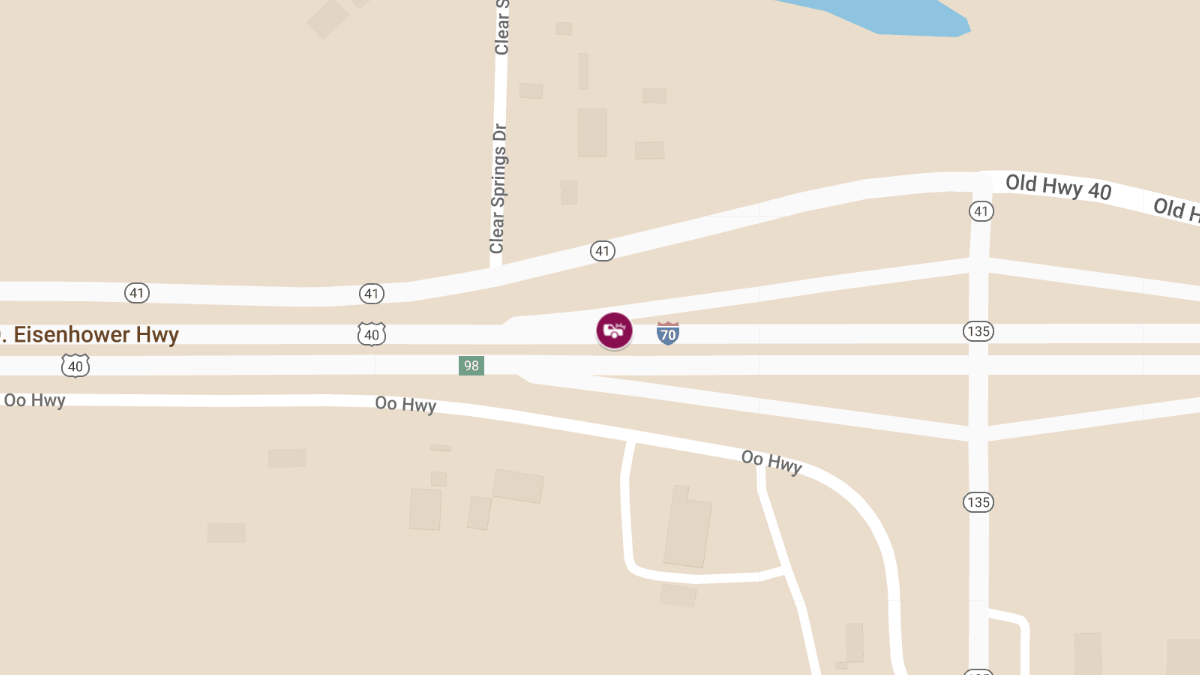 Two-Vehicle Crash on I-70 Eastbound at Mile Marker 105 Causes Injuries