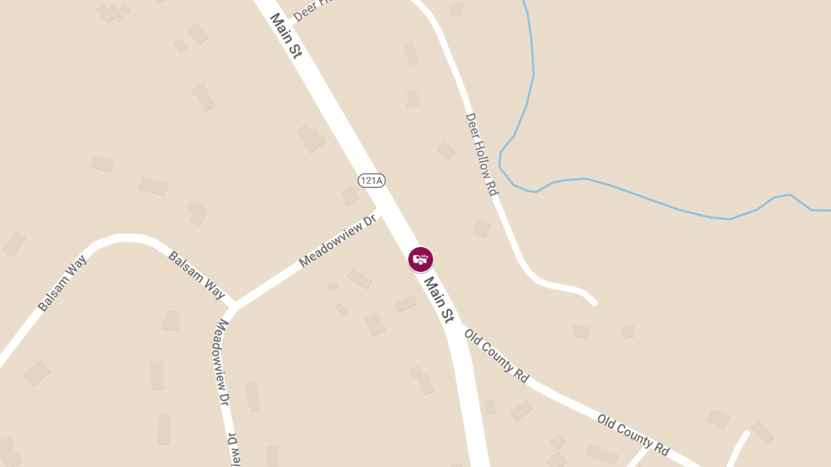 Two-Vehicle Crash on Main St (Rte 121A) Near Old County Rd