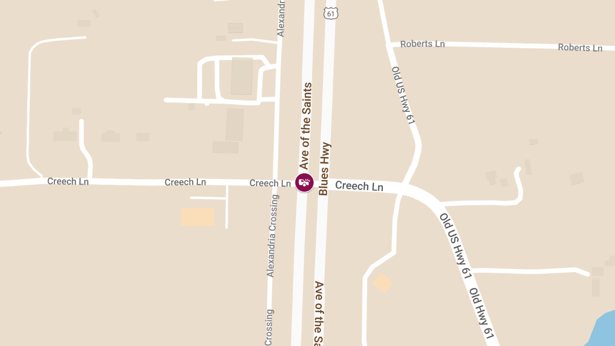 Two-Vehicle Crash on Southbound US-61 at Creech Ln Causes Injuries
