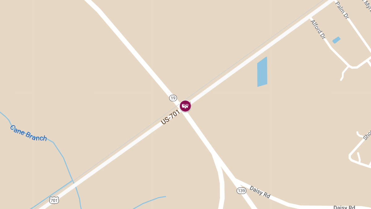 Two-Vehicle Crash with Entrapment on South Highway 701 & East Highway 19