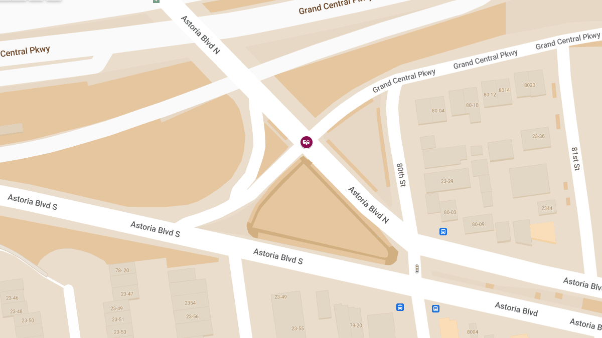 Two-Vehicle Crash with Injuries at Grand Central Pkwy E & Astoria Blvd