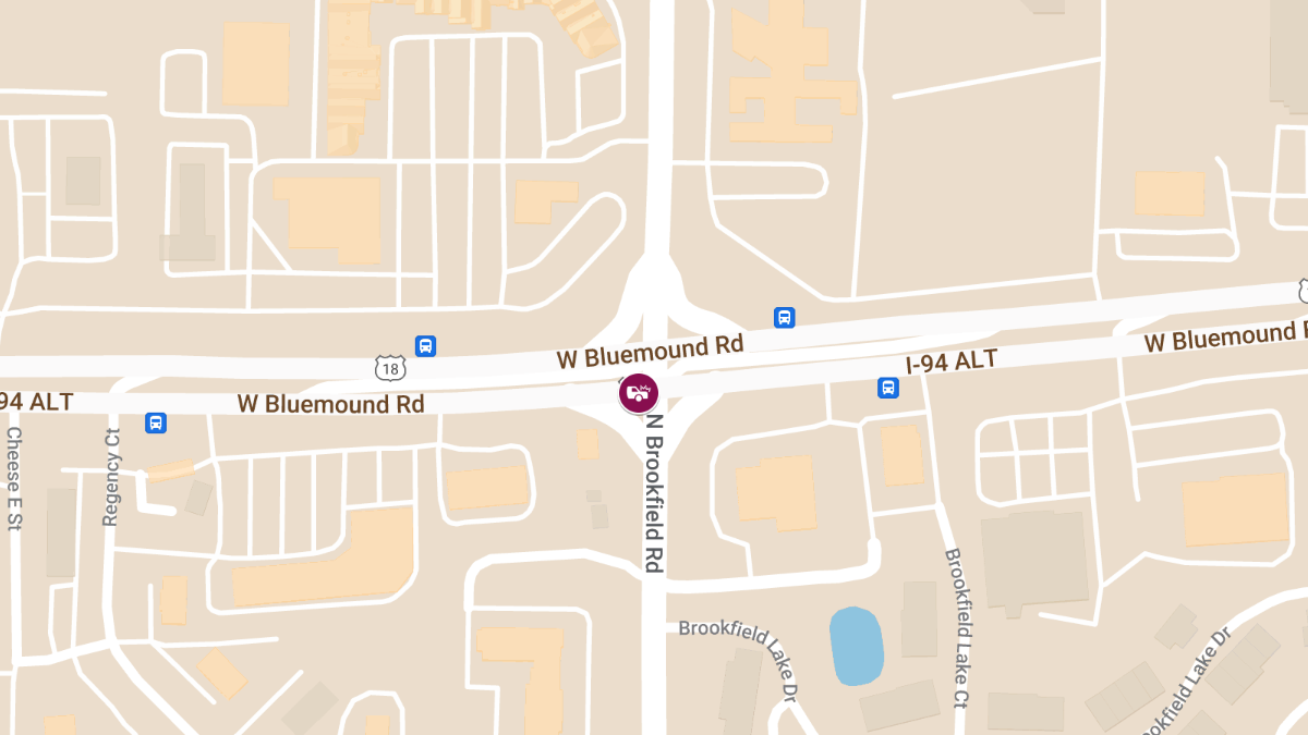 Two-Vehicle Crash with Injuries on Brookfield Rd Near Bluemound Rd