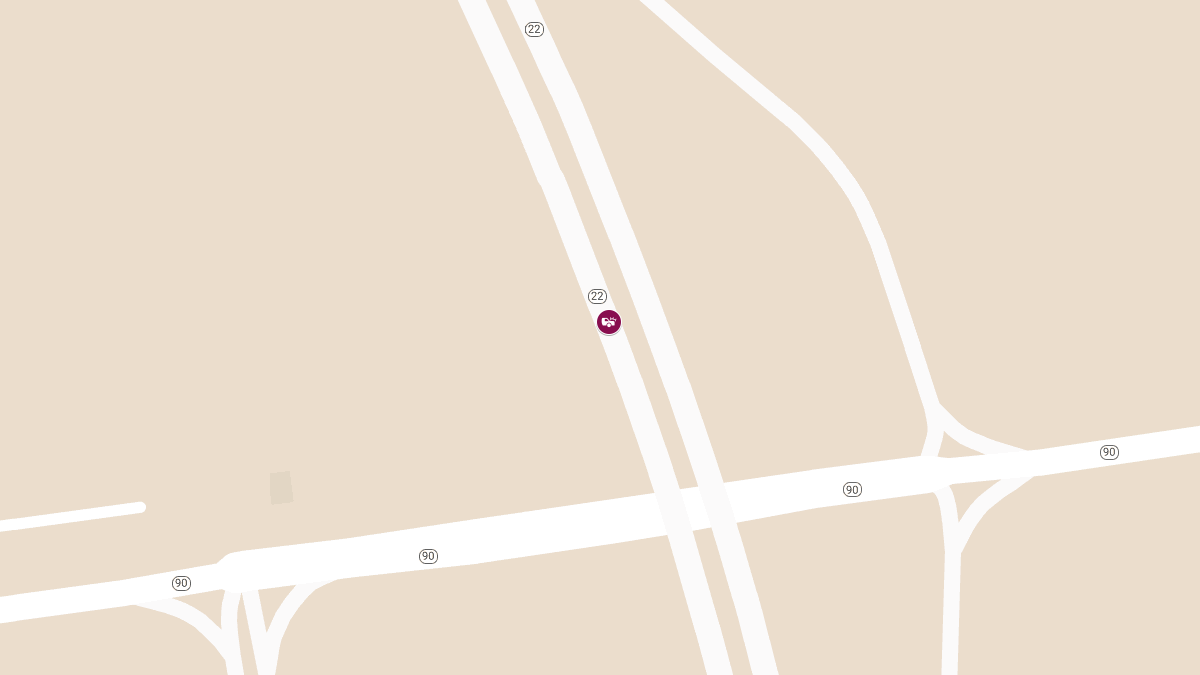 Two-Vehicle Crash with Injuries on Hwy 22 near Hwy 90