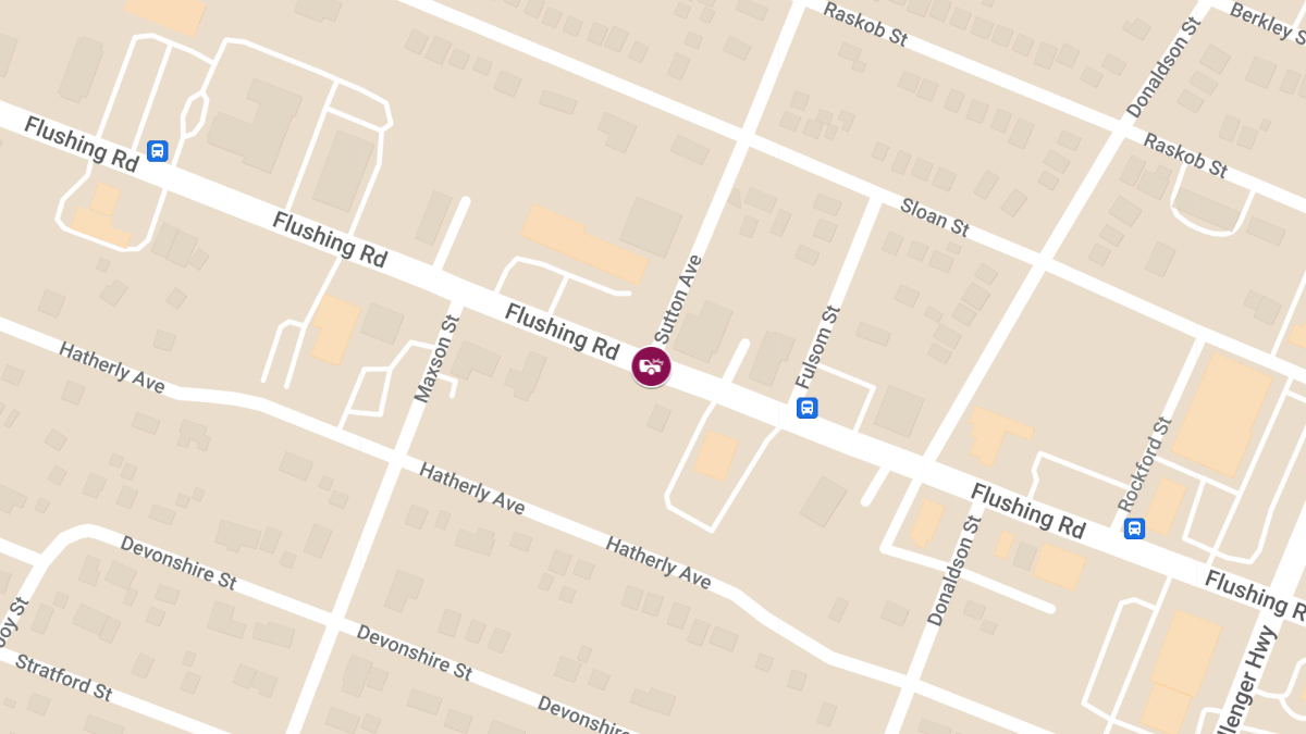 Vehicle Accident Personal Injury at Flushing Rd & Sutton Ave WB At