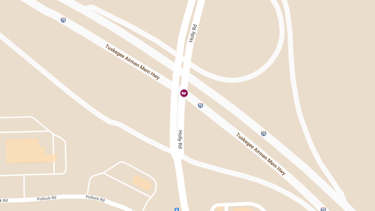 Vehicle Accident With Injuries at SB I-75 & Holly Rd Exit Ramp
