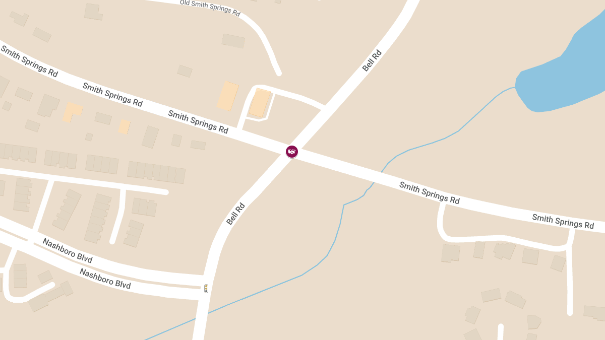 Vehicle Accident With Injuries at Smith Springs Rd & Bell Rd