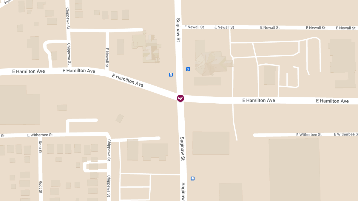 Vehicle Accident at E Hamilton Ave & N Saginaw St
