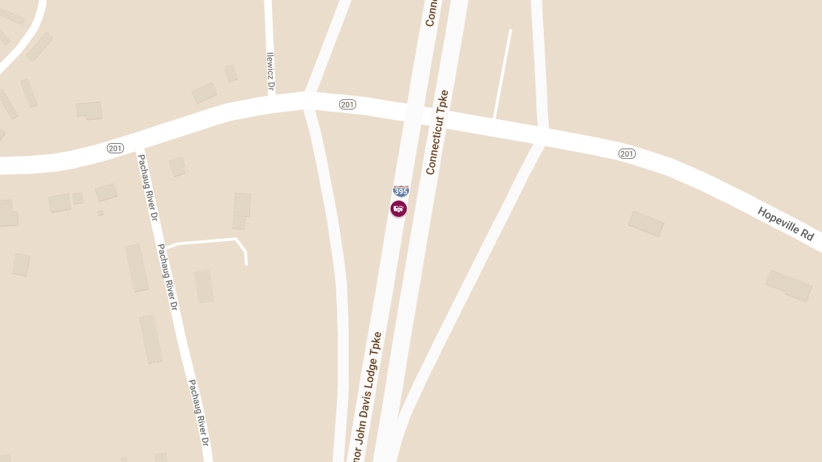 Vehicle Accident at I-395 NB & Griswold Town Line