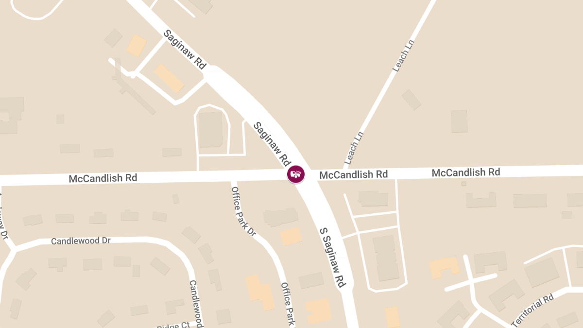 Vehicle Accident at McCandlish Rd & S Saginaw Rd