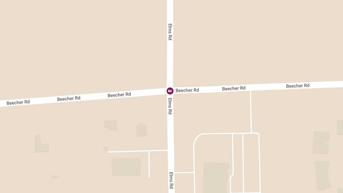 Vehicle Accident with Injuries at Beecher Rd & N Elms Rd
