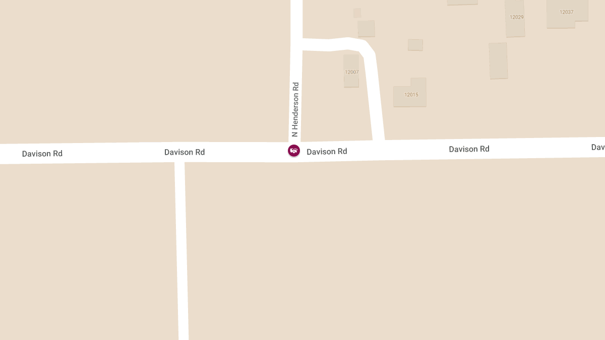 Vehicle Accident with Injuries at Davison Rd & N Henderson Rd