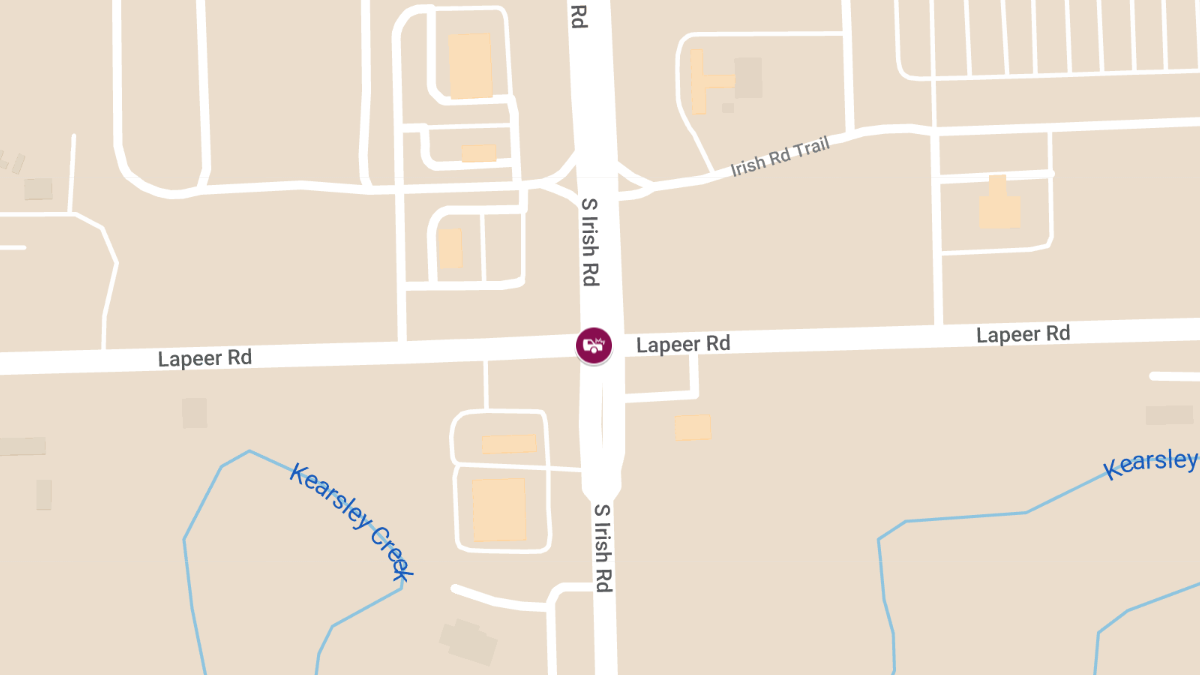 Vehicle Accident with Injuries at Lapeer Rd & S Irish Rd