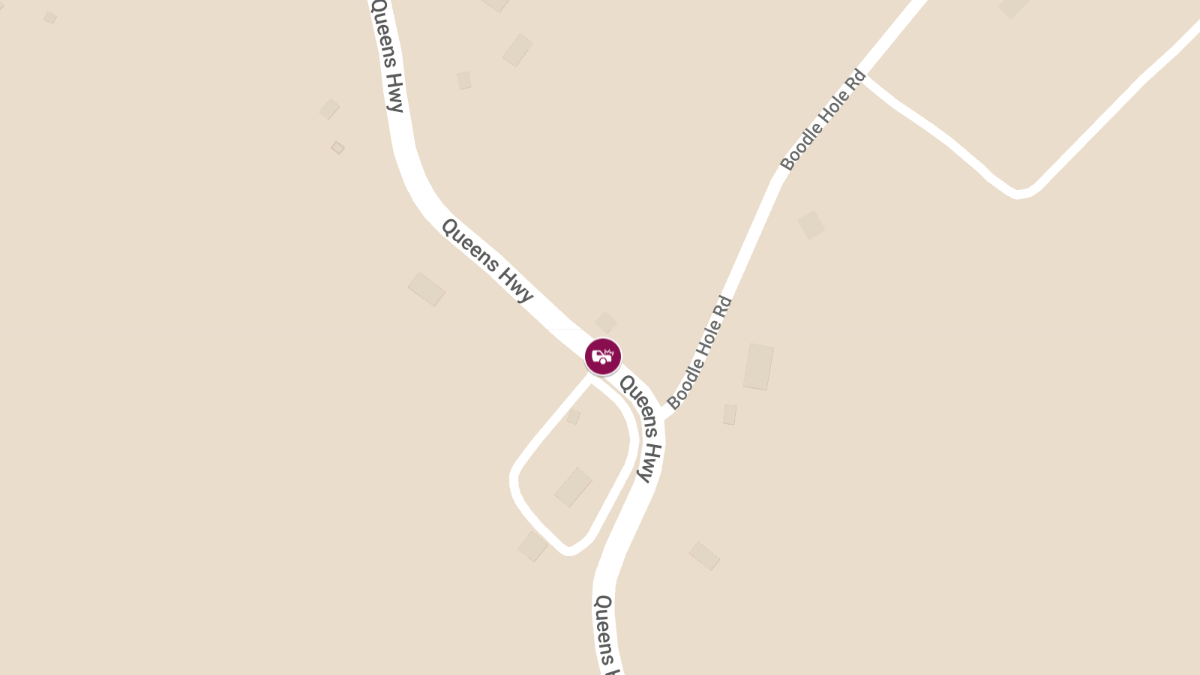 Vehicle Accident with Injuries at Queens Hwy & Boodle Hole Rd