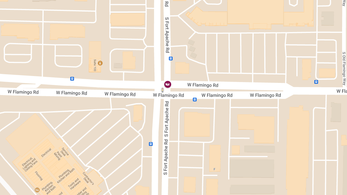 Vehicle Accident with Injuries at S Fort Apache Rd and W Flamingo Rd