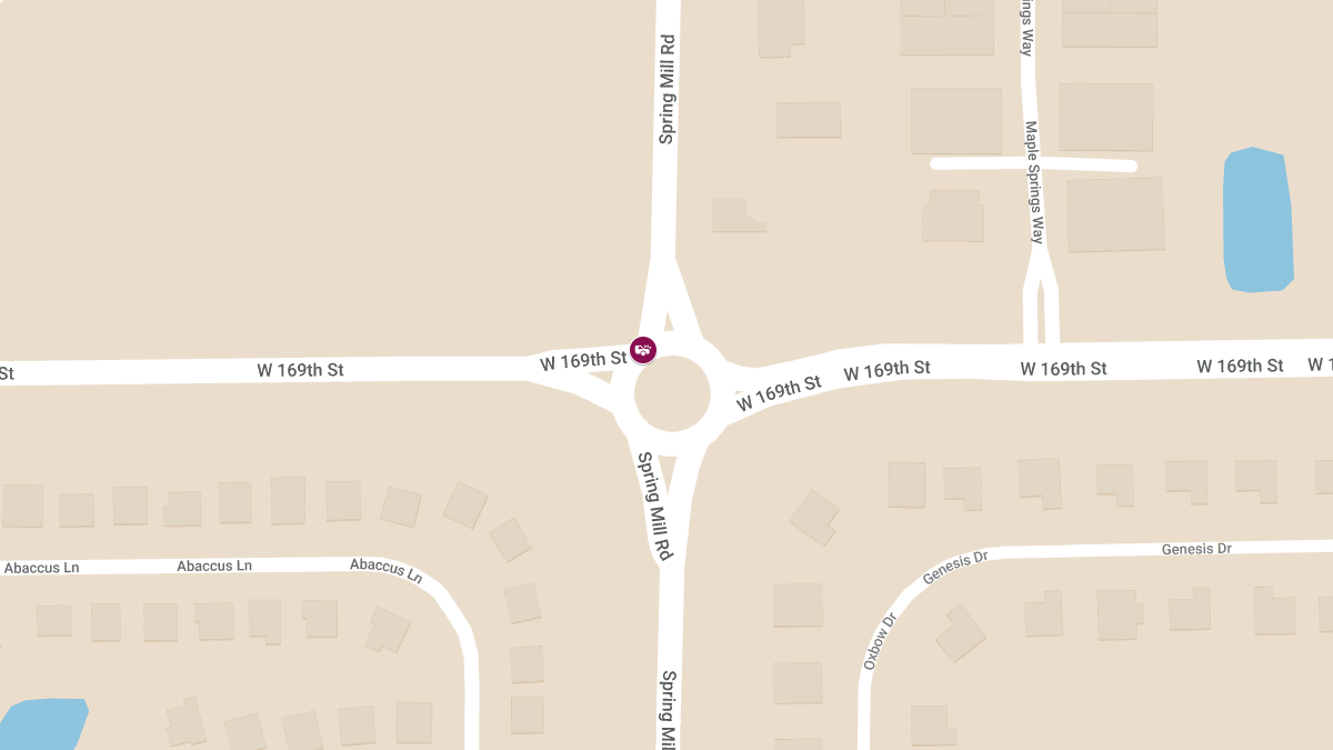 Vehicle Accident with Injuries at Spring Mill Rd & W 169th St