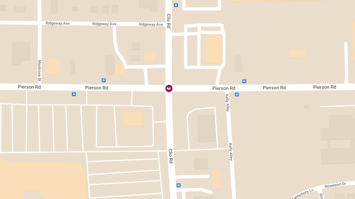 Vehicle Accident with Injuries at W Pierson Rd & Clio Rd