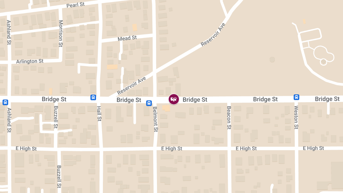 Vehicle Accident with Injury at Bridge St near Derryfield Park