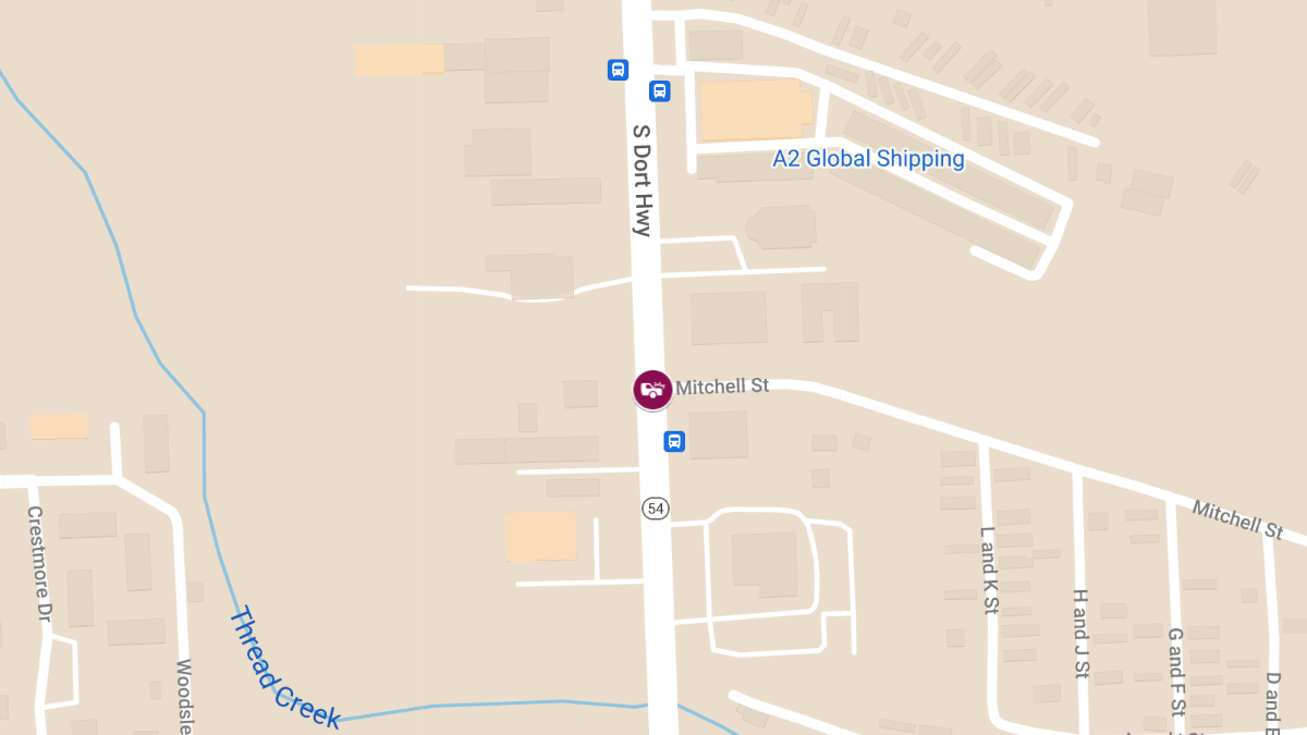Vehicle Accident with Injury at Mitchell St & S Dort Hwy