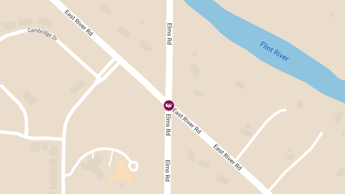 Vehicle Accident with Personal Injury at River Rd & N Elms Rd