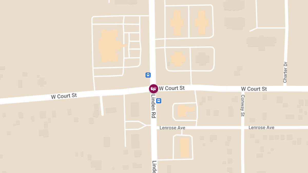 Vehicle Accident with Personal Injury at S Linden Rd & W Court St