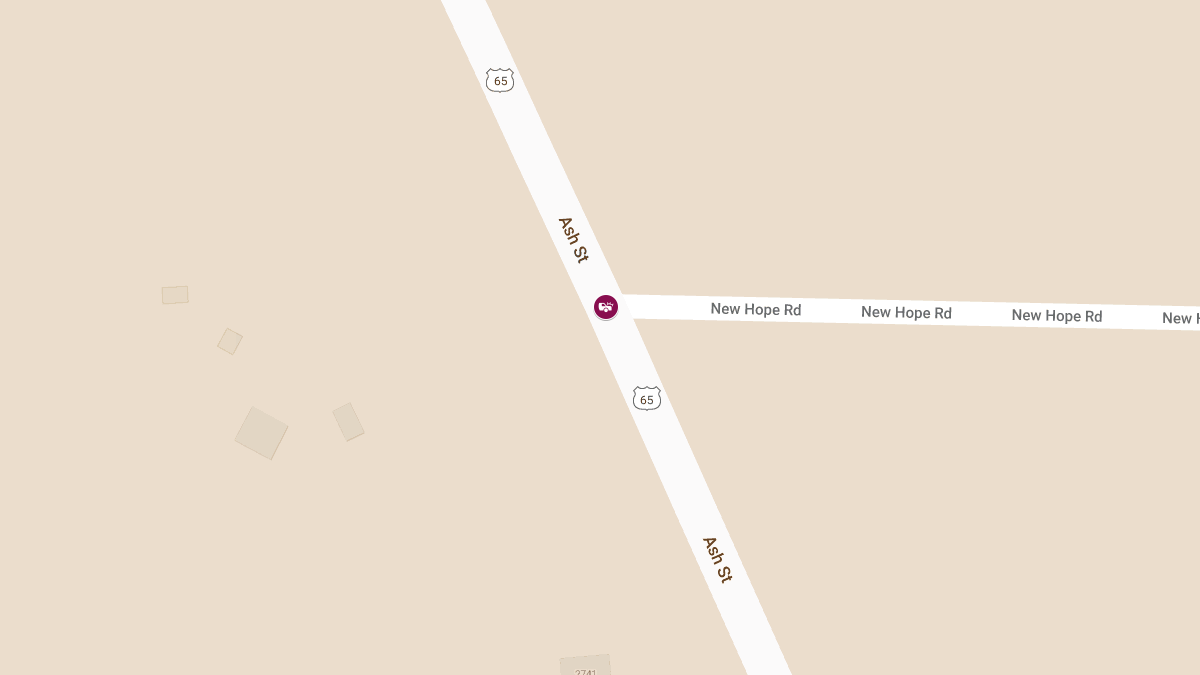 Vehicle Accident with Personal Injury at US-65 & New Hope Rd
