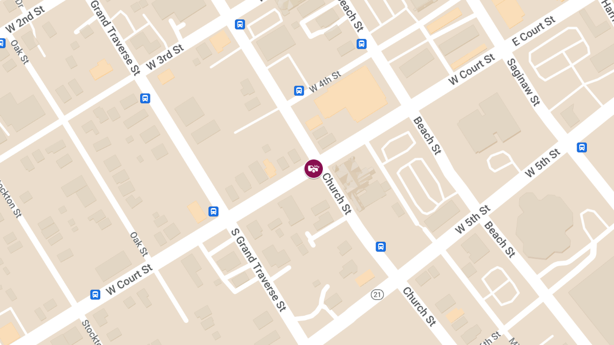 Vehicle Accident with Personal Injury at W Court St & Church St