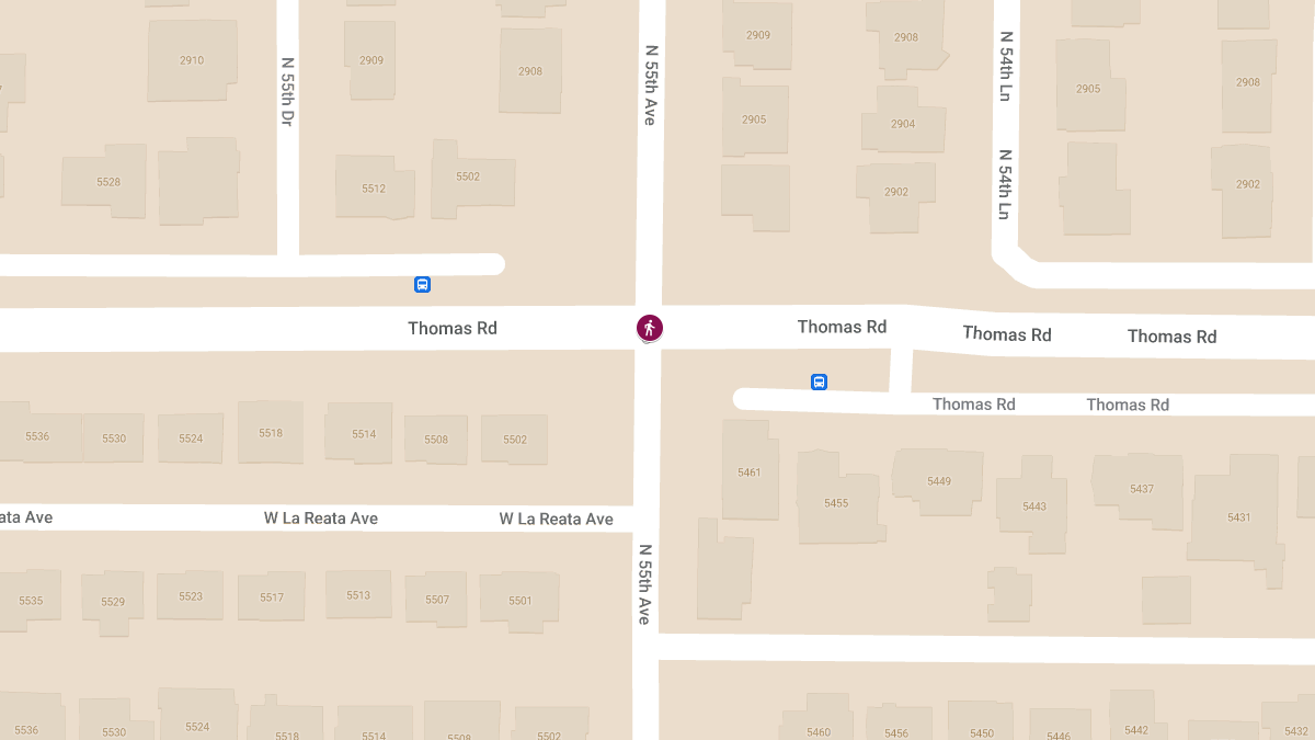 Vehicle Collision Involving Pedestrian at N 55th Ave & W Thomas Rd