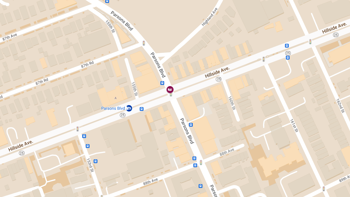 Vehicle Collision Near Parsons Boulevard Station at Parsons Blvd & Hillside Ave