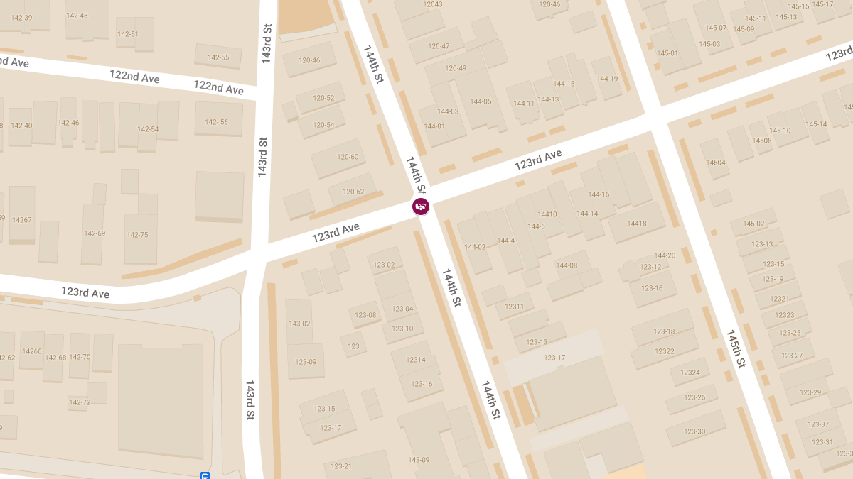 Vehicle Collision With Injuries at 144th St & 123rd Ave