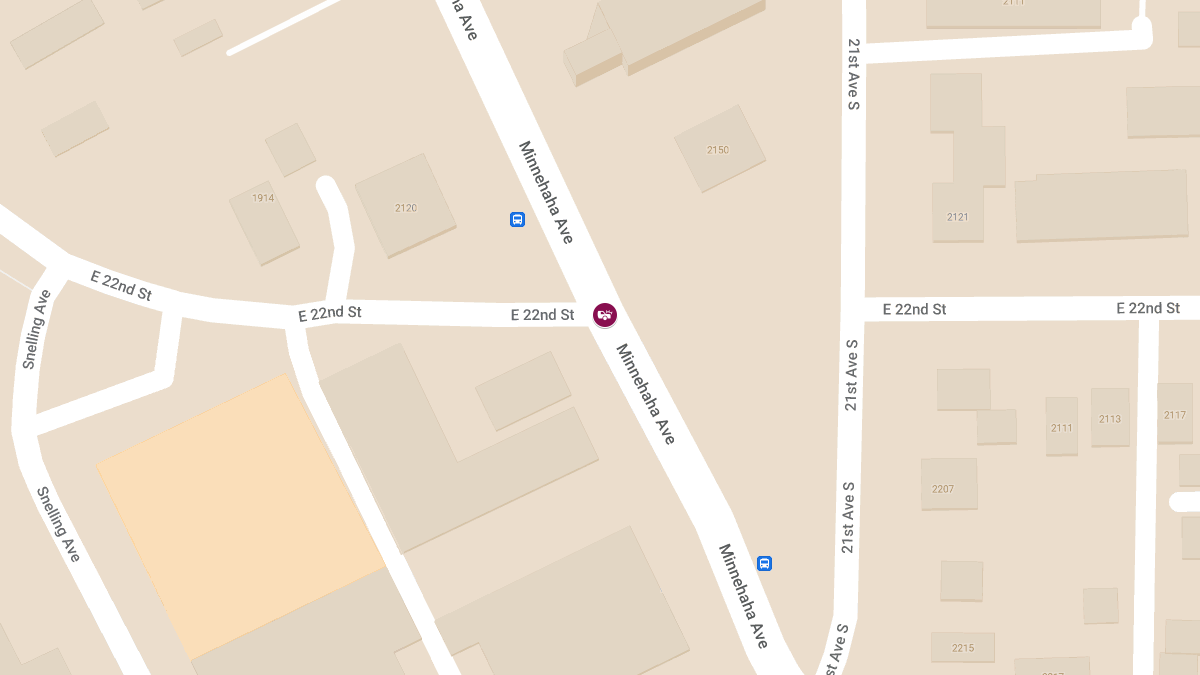 Vehicle Collision With Injuries at 22nd Ave S & Minnehaha Ave