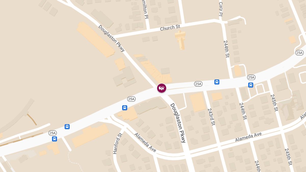 Vehicle Collision With Injuries at Douglaston Pkwy & Northern Blvd