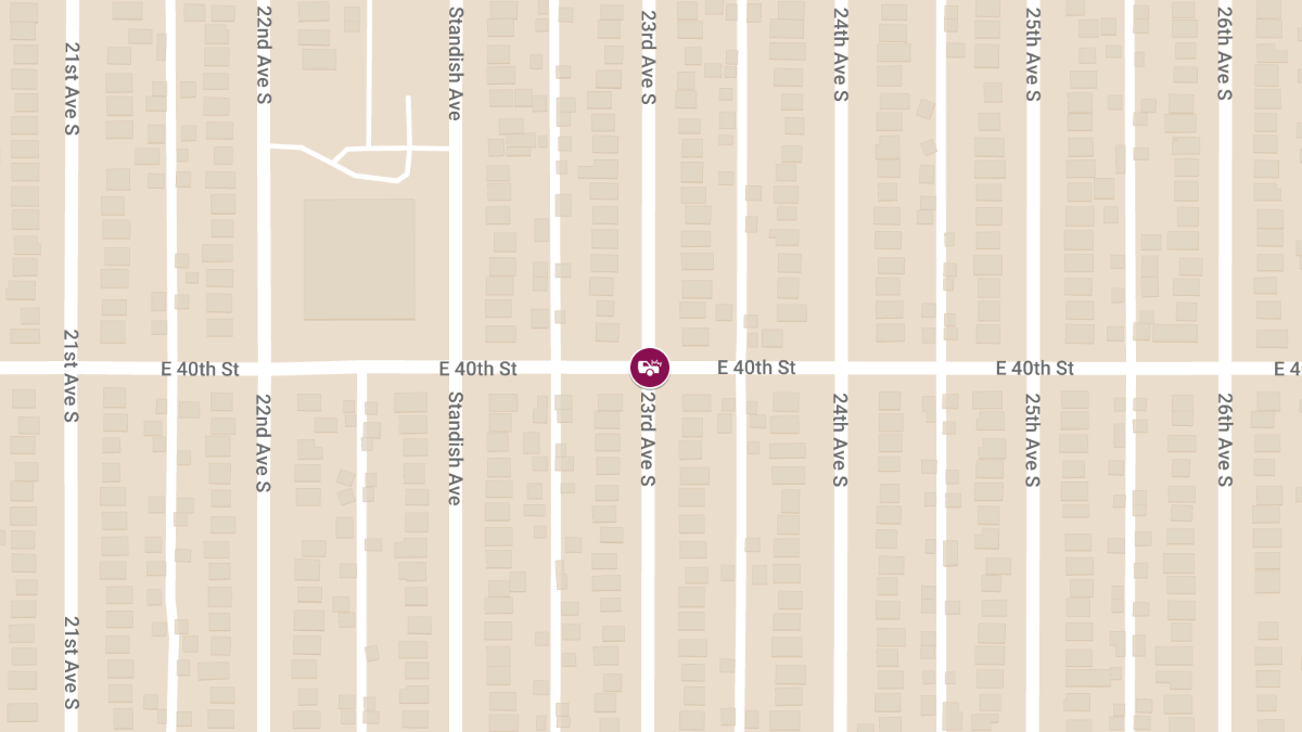 Vehicle Collision With Injuries at E 40th St & 23rd Ave S