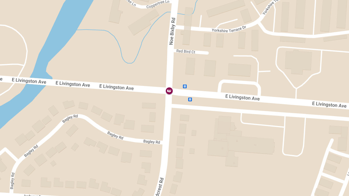 Vehicle Collision With Injuries at E Livingston Ave & Noe Bixby Rd