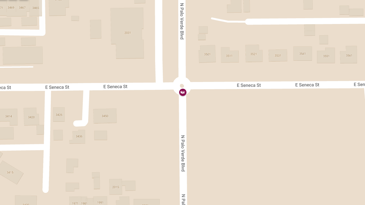 Vehicle Collision With Injuries at E Seneca St & N Palo Verde Blvd