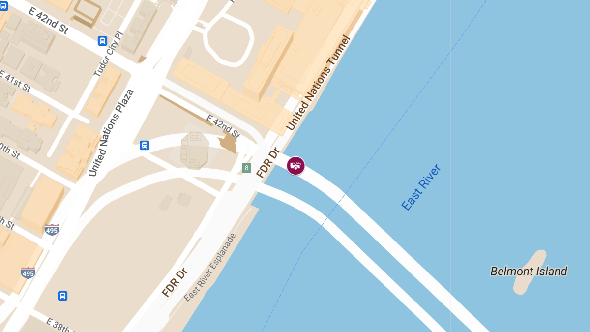 Vehicle Collision With Injuries at FDR Dr N & Brooklyn Bridge