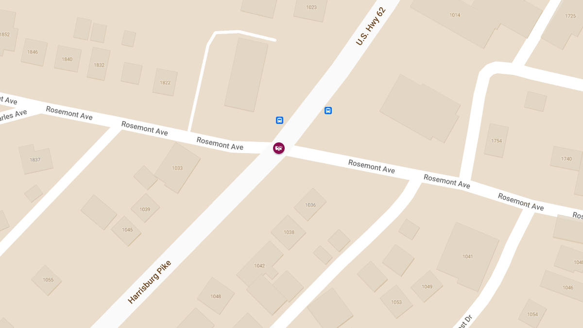 Vehicle Collision With Injuries at Harrisburg Pike & Rosemont Ave
