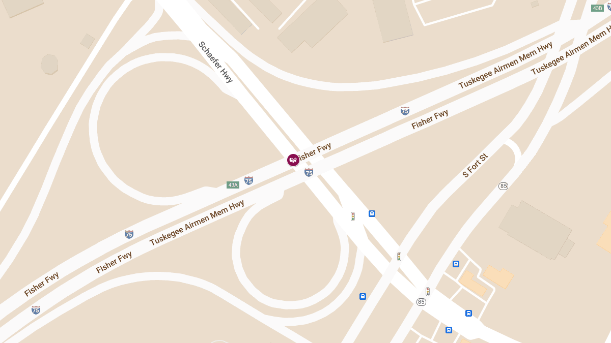 Vehicle Collision With Injuries at I-75 N & S Schaefer Hwy