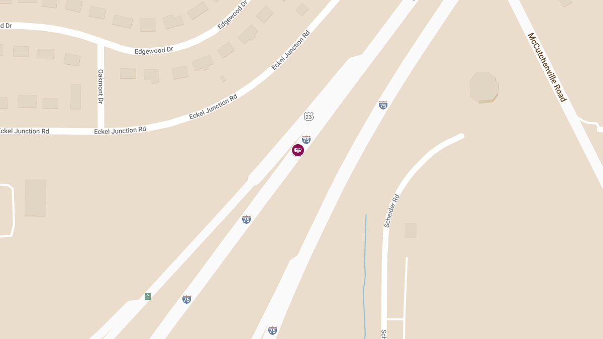 Vehicle Collision With Injuries at I-75 S & I-475 E