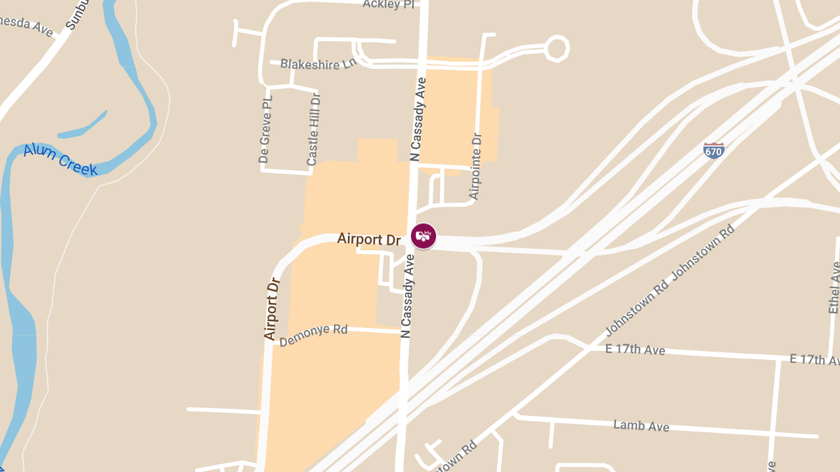 Vehicle Collision With Injuries at N Cassady Ave & Airport Dr