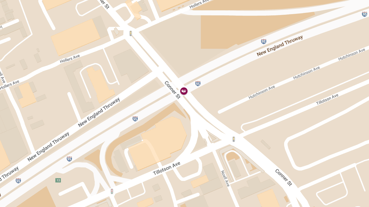 Vehicle Collision With Injuries at New England Trwy N & Conner St