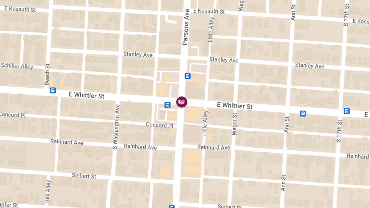 Vehicle Collision With Injuries at Parsons Ave & E Whittier St
